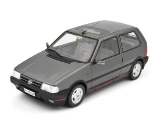 Fiat Uno Turbo i.e. 1.4 1990 GRIGIO QUARZO Laudoracing 1:18 Resinemodell (Türen, Motorhaube... nicht zu öffnen!)